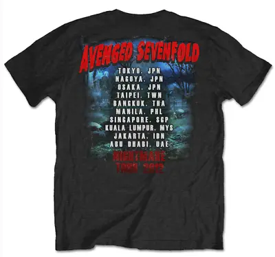 Buy Avenged Sevenfold Unisex T-shirt: Buried Alive Tour 2012 + Back Print Size Med • 19.79£