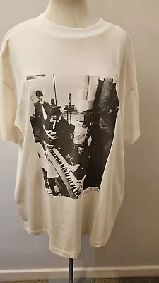 Buy White Beatles T Shirt One Off Sample Size 2XL Pic Of The Fab 4 On Front 48 ... • 10£