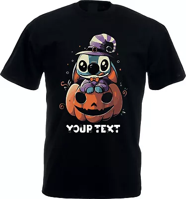 Buy Personalized Stitch Halloween T-Shirt, Lilo And Stitch, Halloween Tee, Party Tee • 12.99£