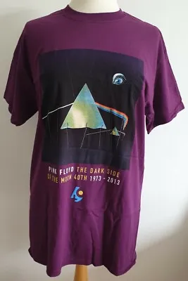 Buy Pink Floyd - Dark Side Of The Moon 40th Anniversary T-shirt - Purple Size Medium • 19.99£