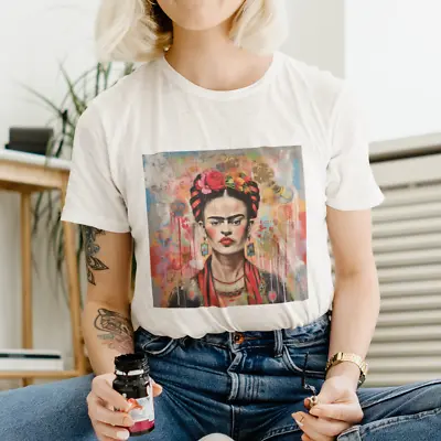 Buy Frida Kahlo Inspired  Pop Art T Shirt | Art T Shirt | Women Artists | Unisex V7 • 12.95£