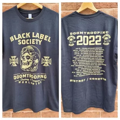Buy Black Label Society T Shirt 2022 Official Merch Backprint SDMF Black M/L 40   • 21.99£
