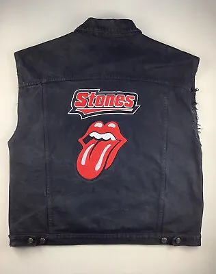 Buy Rolling Stones Tour Vest 1997-1998 Bridges To Babylon Tour Jacket Size XL • 28.99£