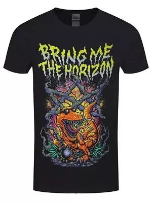 Buy Bring Me The Horizon BMTH T-shirt Smoking Dinosaur Men's Black • 16.99£