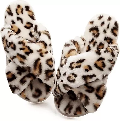 Buy Crazy Lady Women's Fuzzy Fluffy House Slippers Cute Plush Memory Foam Shoes...  • 35.68£