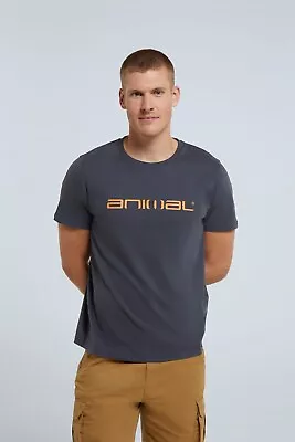 Buy Animal Classico Men's Organic Logo T-Shirt Casual Short Sleeve Round Neck Top • 19.99£