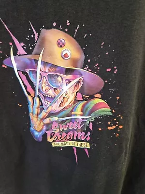 Buy Nightmare On Elm Street Freddy Krueger T Shirt Size XL  Horror 80s Sweet Dreams  • 9.99£