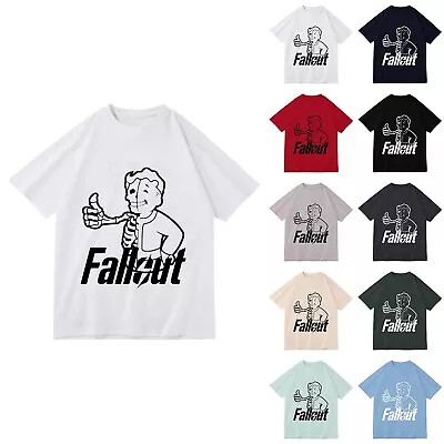 Buy Fallout VAULT-TEC Unisex Casual T-Shirt Summer Short Sleeved Top - Cool Gamer • 13.20£