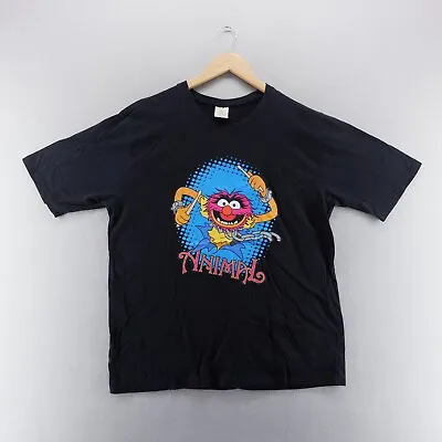 Buy Muppets T Shirt Large Black Animal Graphic Prints Short Sleeve • 8.99£