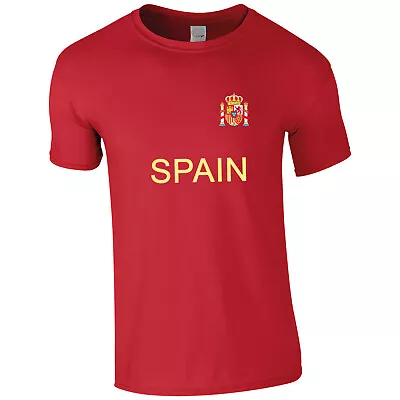 Buy Spain Euro  T Shirt Football Your Country T Shirt Pristine Finish • 11.99£
