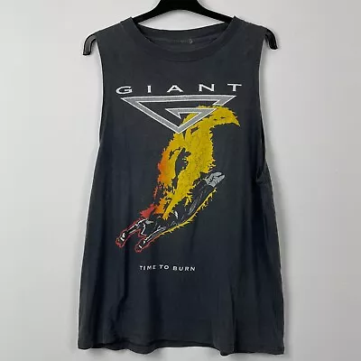 Buy Vintage 1992 Giant Time To Burn Rare 90s  Band Tour T-Shirt L • 5£