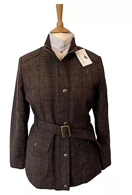 Buy Bnwt Ladies Jack Murphy Joy Tweed Field Coat  Size 12 • 60£