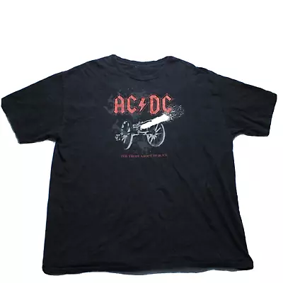 Buy Vintage ACDC T Shirt - Large Black - Rock N Roll For Those Who Like To Rock • 49.99£