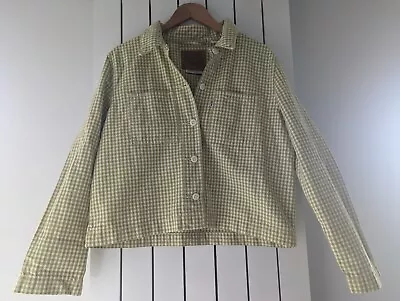 Buy Levis Women Premium Jacket Chore Coat In Green Janey Check Print - Large - New • 30£