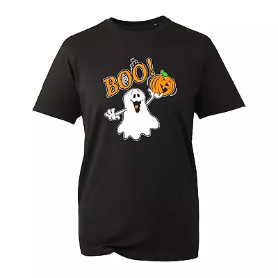 Buy Boo Pumpkin Halloween T-Shirt Funny Trick Or Treat Halloween Costumes Unisex Top • 8.99£