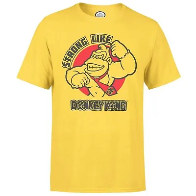 Buy Official Super Mario Donkey Kong T Shirt Yellow Male Small Nintendo Classic Line • 20£