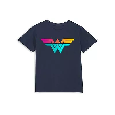 Buy Official DC Comics Justice League Neon Wonder Woman Kids' T-Shirt • 14.99£