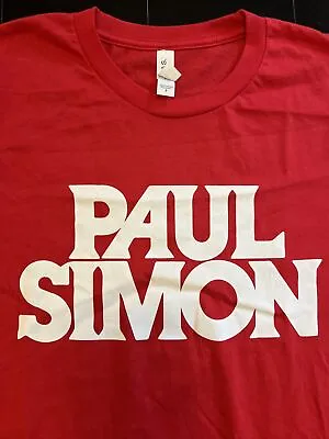 Buy NWOT PAUL SIMON Concert Tour Shirt (w/out Art Garfunkel) Women’s Small Red • 28.34£
