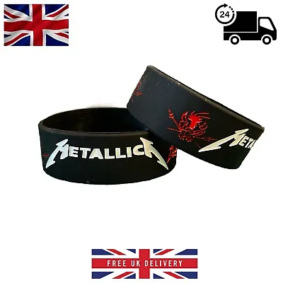 Buy Rock/Heavy Metal Band - Silicone Wristband - New - Metallica • 4.69£