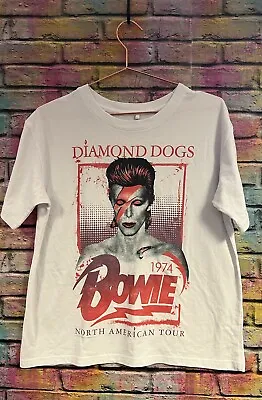 Buy David Bowie Women’s Size 8 Small White T Shirt • 16£
