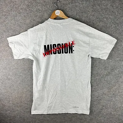 Buy Vintage Mission Impossible Shirt Mens Large Grey Promo Single Stitch Murina 1996 • 20.64£