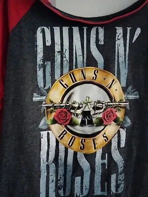 Buy Guns And Roses Baseball Ragland T Shirt Rock Band  • 28.95£