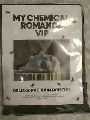 Buy My Chemical Romance Deluxe Rain Poncho Rare VIP Collectible Merch • 42.99£