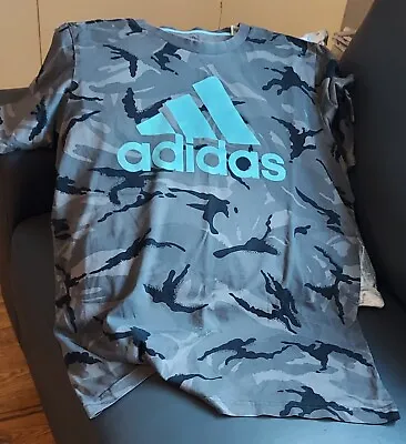 Buy Adidas,camouflage T Shirt Size Medium • 8£