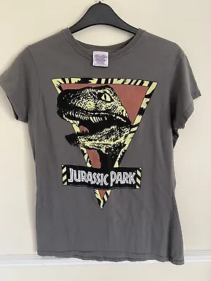 Buy Women’s Jurassic Park T Shirt Grey Size Large Truffle Shuffle Tag • 16.99£