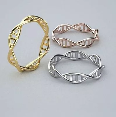 Buy DNA Double Helix Structure Molecule Ring Chemistry Jewellery Science & Gift Bag • 4.20£