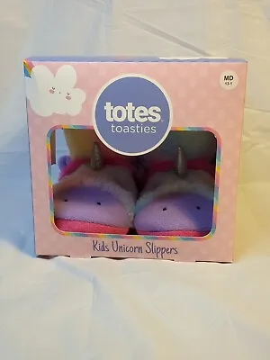 Buy Totes Toasties Kids Unicorn Slippers MEDIUM (13 - 1) NEW • 14.46£