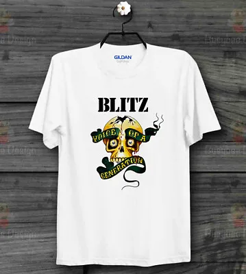 Buy Blitz Printed Skull Retro Punk Rock Vintage Ideal Gift Unisex Cool T Shirt B512 • 7.99£