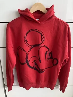 Buy Disney Mickey Minnie Mouse Ladies Classic Red Pullover Hoodie Size XS • 12.99£