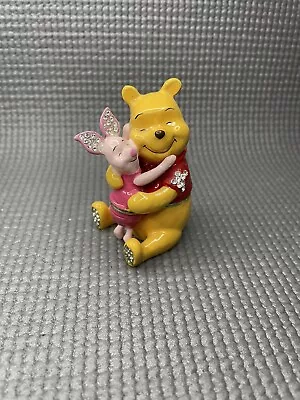 Buy Disney Winnie The Pooh Trinket Box With Piglet Hugging Jewellery 3” • 19.99£