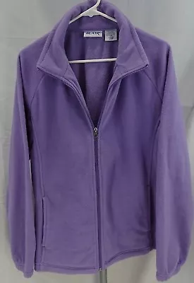 Buy Blair Jacket Large Women's Purple Full Zip High Neck Pockets Gently Used • 13.58£