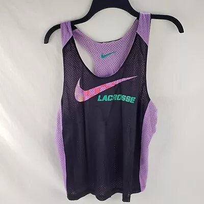 Buy Nike Lacrosse Reversible Mesh Practice Jersey Women's S/M Black Purple • 13.25£