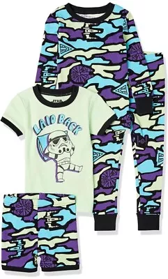 Buy Official Licensed Disney Star Wars Pyjama Tshirt Shorts Set (4 Items) Brand New • 9.99£