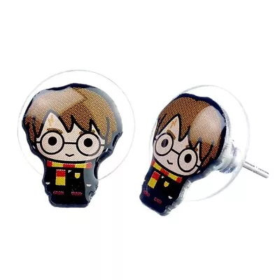 Buy Harry Potter Official Chibi Harry Stud Earrings Hogwarts Gryffindor Jewellery • 4.49£