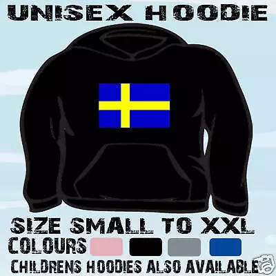 Buy Sweden Swedish Flag Emblem Unisex Hoodie Hooded Top • 16.95£