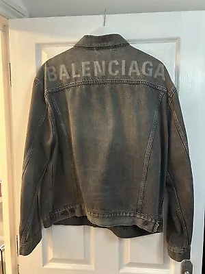 Buy Balenciaga Logo Denim Jacket  • 300£
