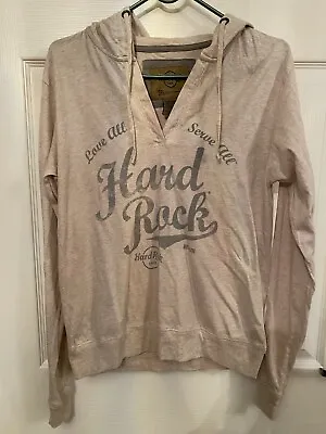 Buy Hard Rock Original Berlin Beige Hoodie Size Medium Brand New  • 21.50£