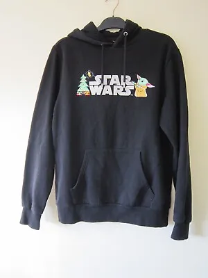 Buy Primark Size M Star Wars Christmas Jumper Starwars Black Hoody Top Hoodie • 12.99£