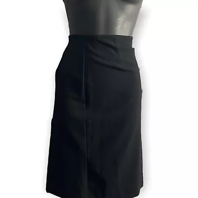 Buy APT 9 A Line Skirt Women's 4 Black Pleated Gothic Dark Academia Career Stretch • 9.78£