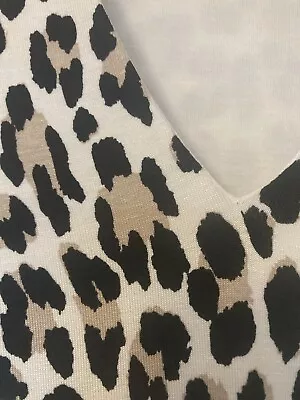 Buy Hobbs Ladies Leopard Print White Double Layered Top  • 9£
