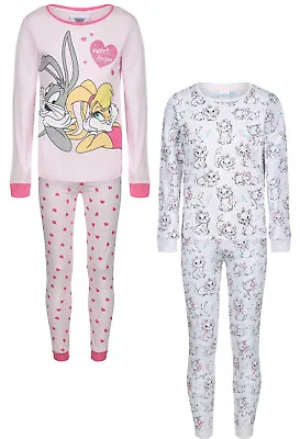 Buy Girls Character Pyjamas Ex Uk Store Night Wear Cuffed Hems Pj Set 2-8y Brand New • 6.95£
