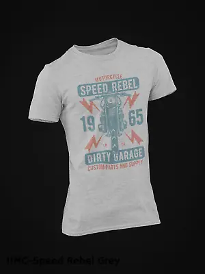 Buy Motorcycle Retro T-shirts Designs 11MC Speed Rebel • 10.95£