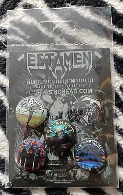 Buy Testament (new) (gift) Badge Pack Official Band Merch  (metal) • 6.50£