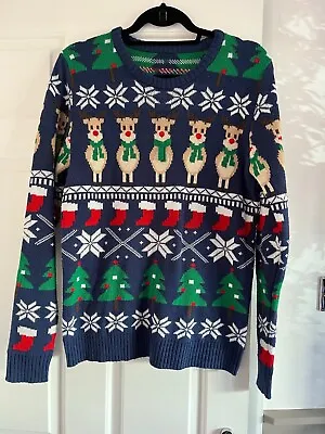 Buy Mens Boys Reindeer Christmas Xmas Jumper Size S • 3£