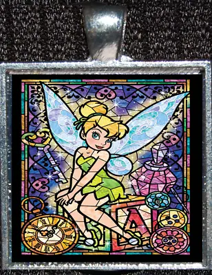 Buy Tink Tinkerbell Peter Pan Fairy Disney Princess Silver Jewelry Pendant Necklace • 5.63£