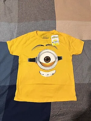 Buy Minions 10-12 Years Stuart Face T-shirt /*** Buy One Get 1 Free *** • 3.50£